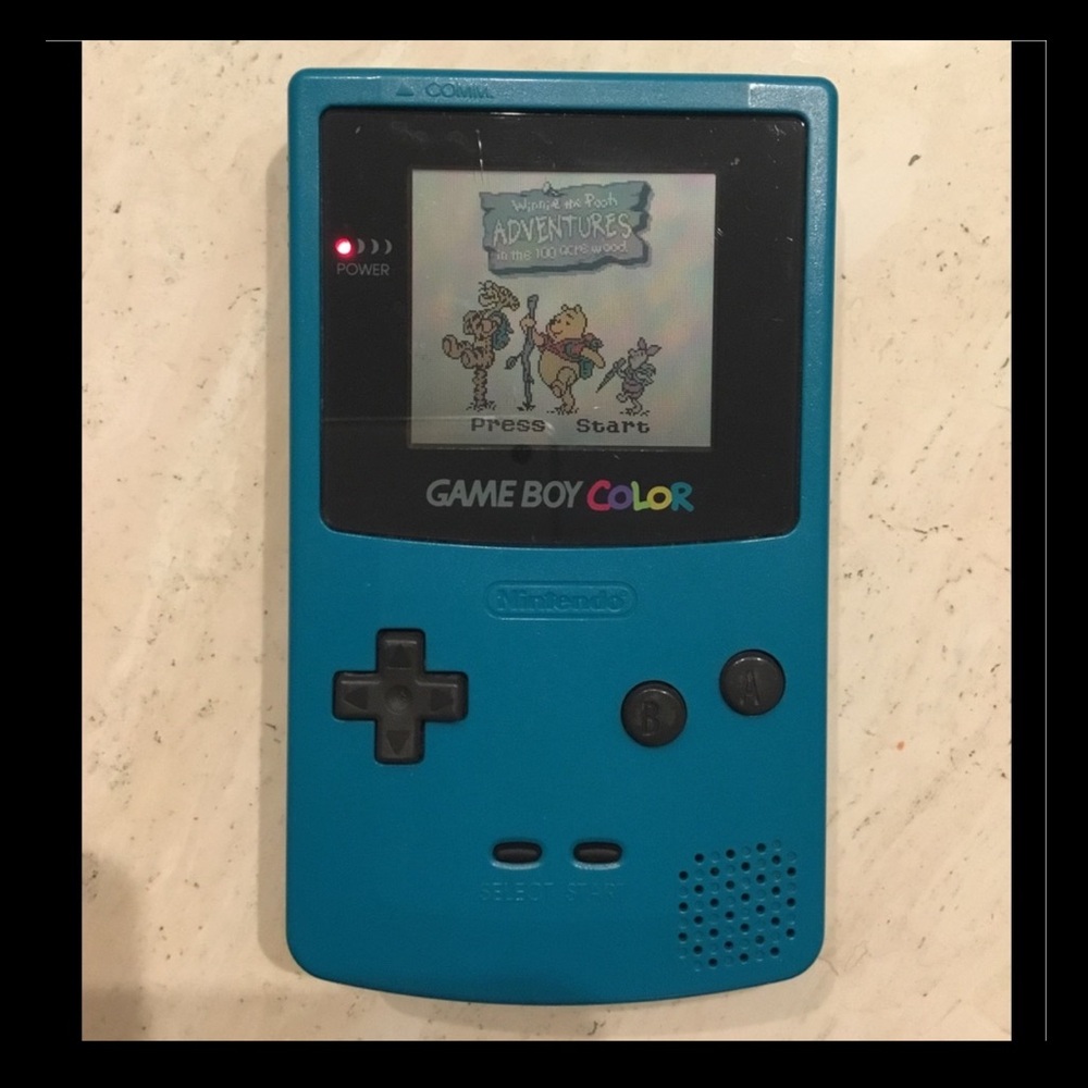 Nintendo Gameboy Color Console System Teal Blue Handheld Game Boy Authentic - Picture 12 of 16